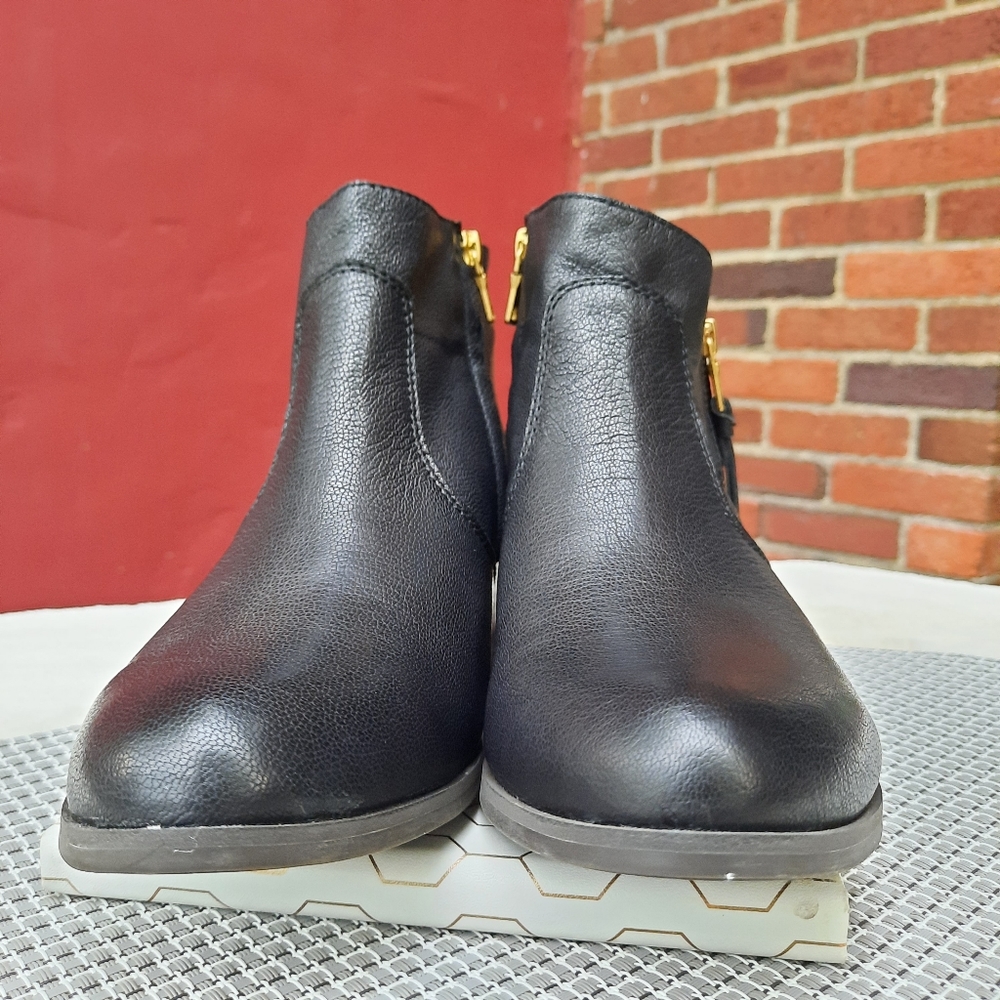 Sole Bound Baretraps Uriel Side Zip Boots Comfort Ankle Booties 10 Black NEW - Picture 5 of 10